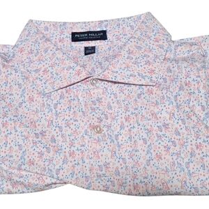 Peter Millar Crown Crafted East Coast Swing Tailored Fit Jersey Golf Polo Sz XL